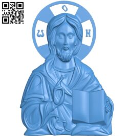 Jesus without salary icon A000786 wood carving file stl for Artcam and Aspire free art 3d model download for CNC