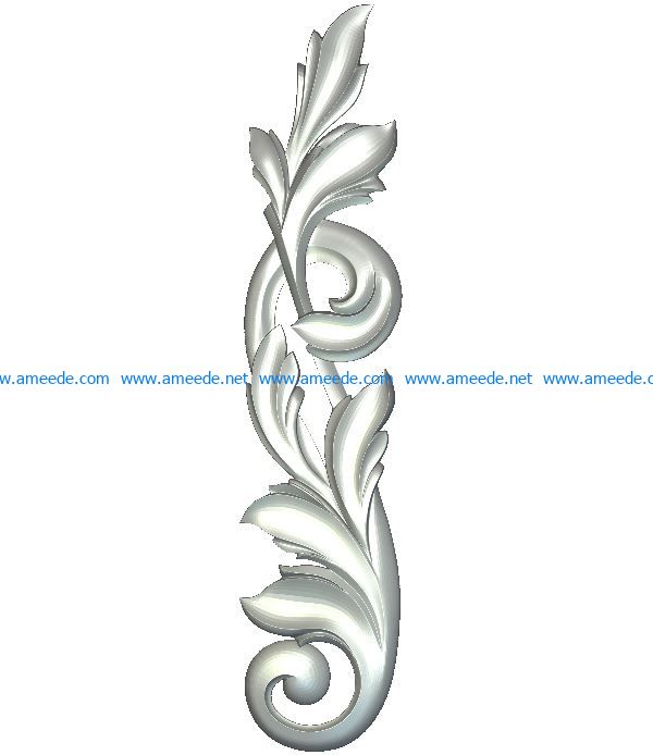 Pattern decor element file RLF for Artcam 9 and Aspire free vector art 3d model download for CNC