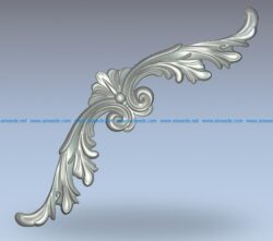 The central element of decor butterfly pattern wood carving file stl for Artcam and Aspire jdpaint free vector art 3d model download for CNC