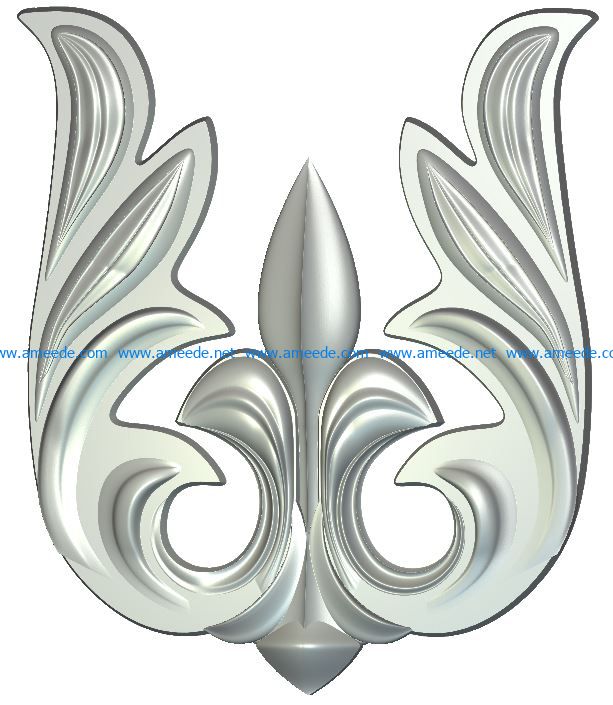 Vignette file RLF for Artcam 9 and Aspire free vector art 3d model download for CNC wood carving