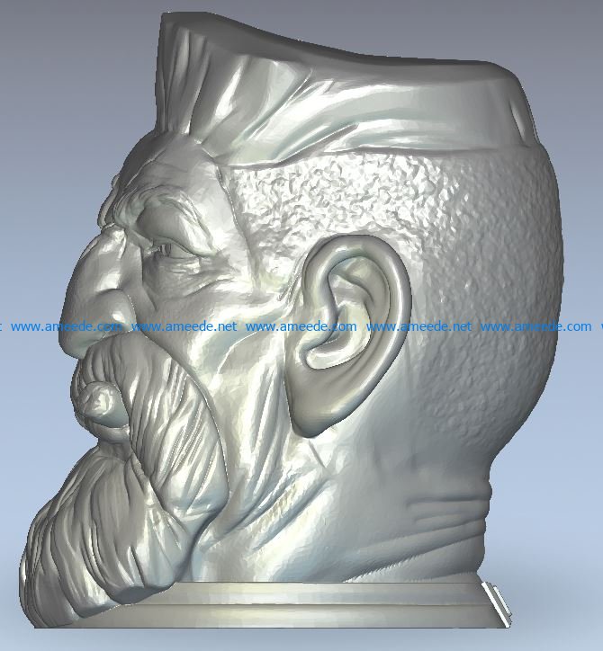 Zombie hunter wood carving file stl for Artcam and Aspire jdpaint free vector art 3d model download for CNC