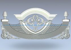 Arc-shaped bed pattern wood carving file stl for Artcam and Aspire jdpaint free vector art 3d model download for CNC