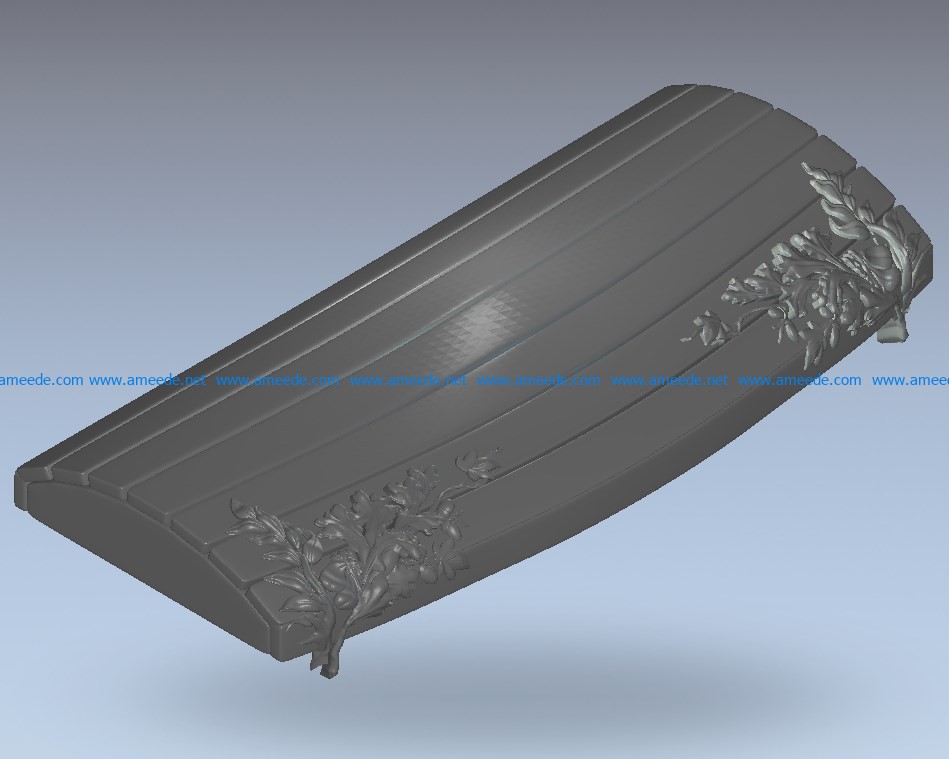 Ark lid pattern wood carving file stl for Artcam and Aspire jdpaint free vector art 3d model download for CNC