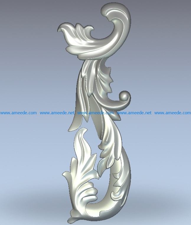 Big vines wood carving file stl for Artcam and Aspire jdpaint free vector art 3d model download for CNC