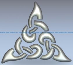 Broken dashed triangle pattern wood carving file stl for Artcam and Aspire jdpaint free vector art 3d model download for CNC
