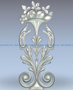 Central pattern shaped fruit racks wood carving file stl for Artcam and Aspire jdpaint free vector art 3d model download for CNC