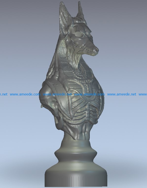 Chess undead knights wood carving file stl for Artcam and Aspire jdpaint free vector art 3d model download for CNC