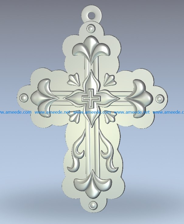 Cross pattern wood carving file stl for Artcam and Aspire jdpaint free vector art 3d model download for CNC