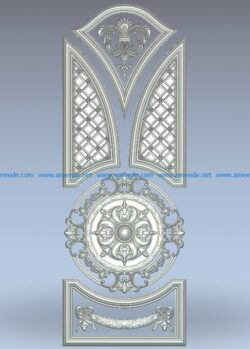 Door motifs are round in shape wood carving file stl for Artcam and Aspire jdpaint free vector art 3d model download for CNC