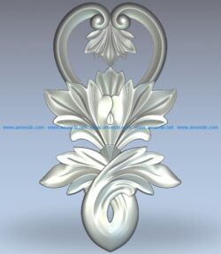 Flower basket pattern wood carving file stl for Artcam and Aspire jdpaint free vector art 3d model download for CNC