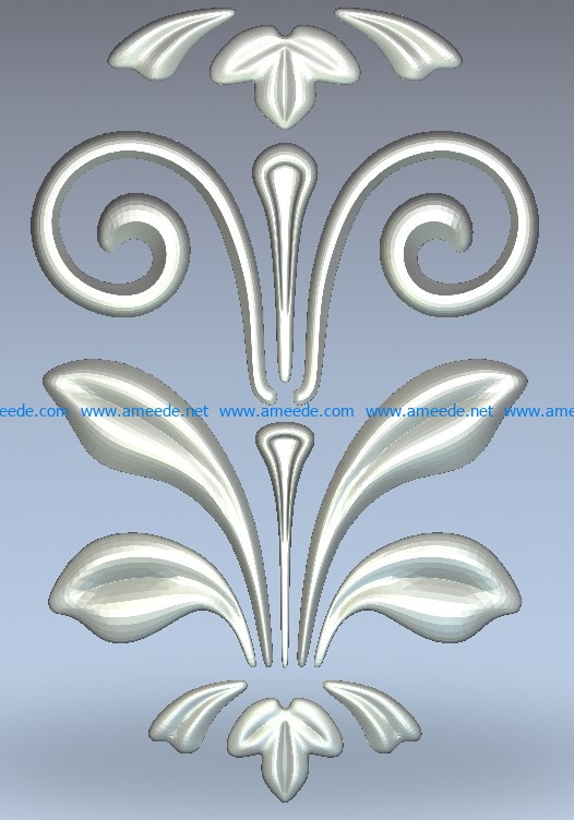 Flower-shaped pattern wood carving file stl for Artcam and Aspire jdpaint free vector art 3d model download for CNC