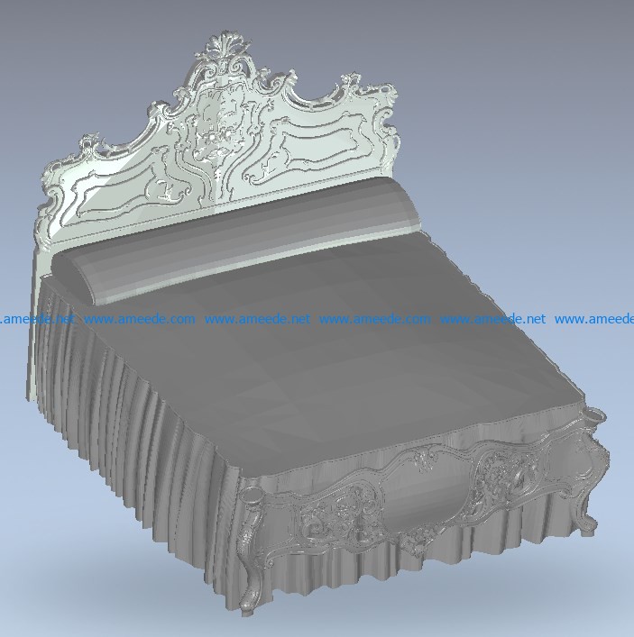 Full unopened bedding wood carving file stl for Artcam and Aspire jdpaint free vector art 3d model download for CNC