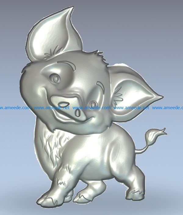 Funny pig wood carving file stl for Artcam and Aspire jdpaint free vector  art 3d model download for CNC – Download Stl Files