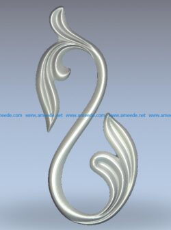 Hook pattern wood carving file stl for Artcam and Aspire jdpaint free vector art 3d model download for CNC