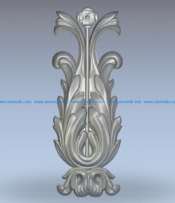 Leaf-shaped pattern neatly folded wood carving file stl for Artcam and Aspire jdpaint free vector art 3d model download for CNC