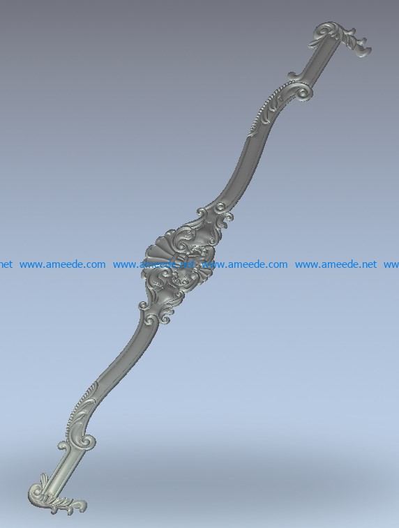 Long straps pattern wood carving file stl for Artcam and Aspire jdpaint free vector art 3d model download for CNC