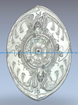 Oval girl’s ceiling texture wood carving file stl for Artcam and Aspire jdpaint free vector art 3d model download for CNC