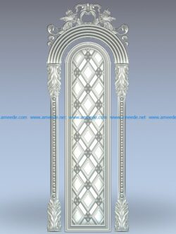 Rhombus door pattern wood carving file stl for Artcam and Aspire jdpaint free vector art 3d model download for CNC