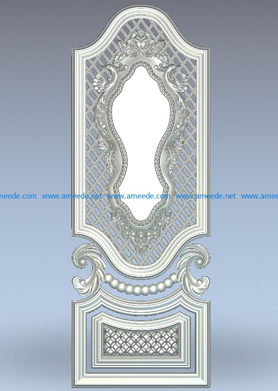 The door is shaped like a bunch of particles wood carving file stl for Artcam and Aspire jdpaint free vector art 3d model download for CNC
