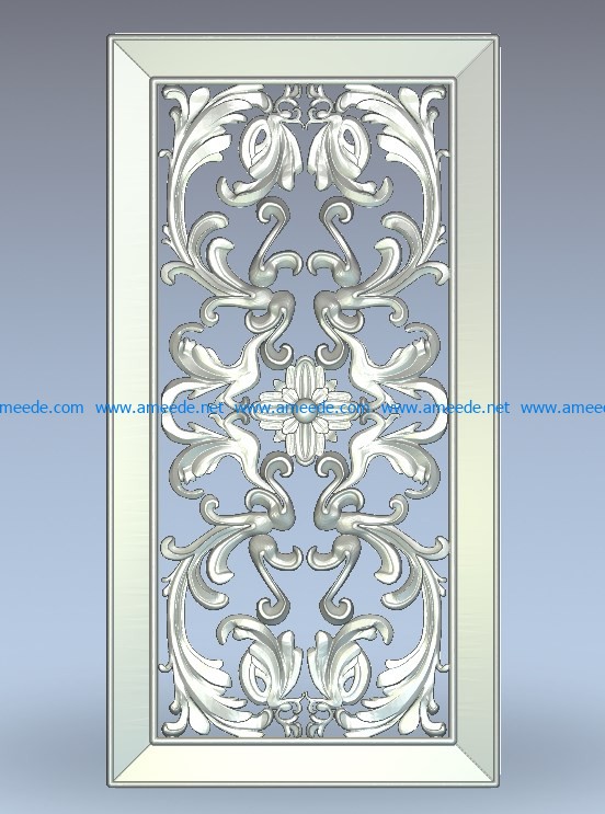 The facade is furniture wood carving file stl for Artcam and Aspire jdpaint free vector art 3d model download for CNC