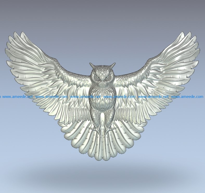 3D STL Model # THE PATTERN BIRD # for CNC Aspire Artcam 3D Printer 3D MAX 