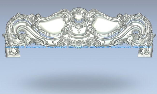 The top of the phoenix frame texture wood carving file stl for Artcam and Aspire jdpaint free vector art 3d model download for CNC