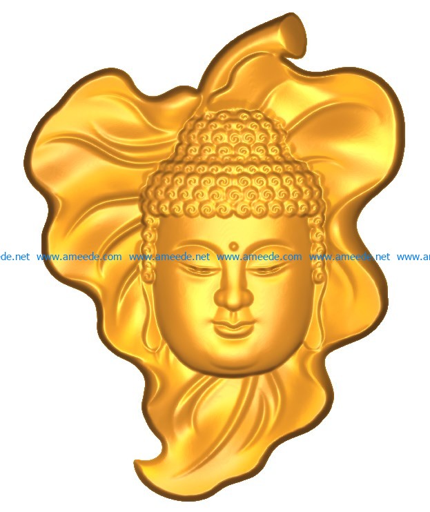 Buddhism Buddha A002555 wood carving file stl for Artcam and Aspire jdpaint free vector art 3d model download for CNC