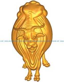 Cows A002573 wood carving file stl for Artcam and Aspire jdpaint free vector art 3d model download for CNC