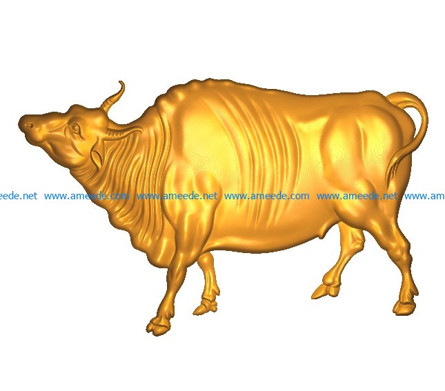 Cows A002574 wood carving file stl for Artcam and Aspire jdpaint free vector art 3d model download for CNC