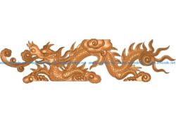 Dragon A002704 wood carving file stl for Artcam and Aspire jdpaint free vector art 3d model download for CNC