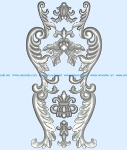 Pattern A0002203 wood carving file stl for Artcam and Aspire jdpaint free vector art 3d model download for CNC