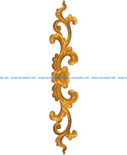 Pattern flowers A002428 wood carving file stl for Artcam and Aspire jdpaint free vector art 3d model download for CNC