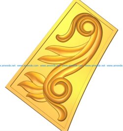 Pattern flowers A002432 wood carving file stl for Artcam and Aspire jdpaint free vector art 3d model download for CNC