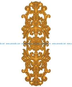 Pattern flowers A002588 wood carving file stl for Artcam and Aspire jdpaint free vector art 3d model download for CNC