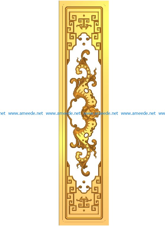 Pattern flowers A002600 wood carving file stl for Artcam and Aspire jdpaint free vector art 3d model download for CNC