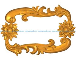 Room number plate frame A002501 wood carving file stl for Artcam and Aspire jdpaint free vector art 3d model download for CNC