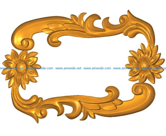 Room number plate frame A002501 wood carving file stl for Artcam and Aspire jdpaint free vector art 3d model download for CNC