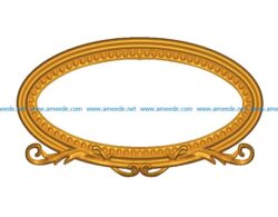 Room number plate frame A002502 wood carving file stl for Artcam and Aspire jdpaint free vector art 3d model download for CNC