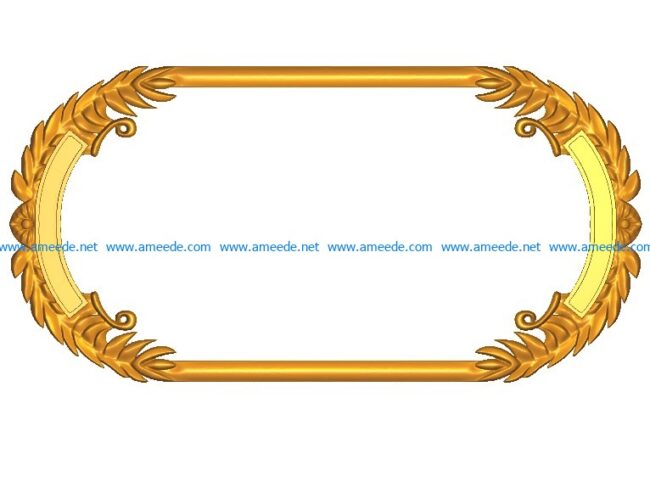 Room number plate frame A002506 wood carving file stl for Artcam and Aspire jdpaint free vector art 3d model download for CNC