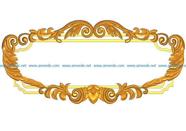 Room number plate frame A002507 wood carving file stl for Artcam and Aspire jdpaint free vector art 3d model download for CNC