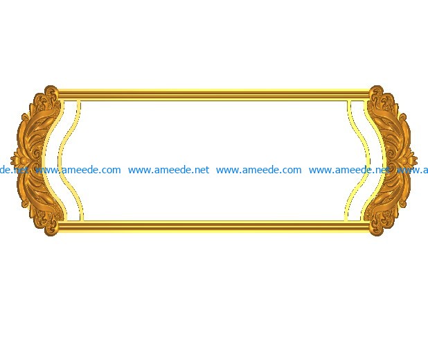 Room number plate frame A002511 wood carving file stl for Artcam and Aspire jdpaint free vector art 3d model download for CNC