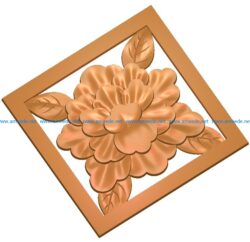 Square pattern A002659 wood carving file stl for Artcam and Aspire jdpaint free vector art 3d model download for CNC