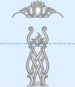 Table and chair pattern A002321 wood carving file stl for Artcam and Aspire jdpaint free vector art 3d model download for CNC