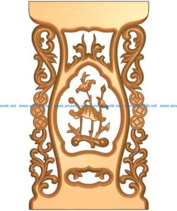 Table and chair pattern A002665 wood carving file stl for Artcam and Aspire jdpaint free vector art 3d model download for CNC
