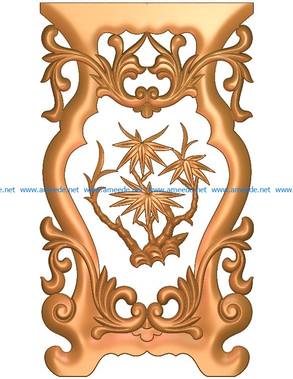 Table and chair pattern bamboo A002676 wood carving file stl for Artcam and Aspire jdpaint free vector art 3d model download for CNC
