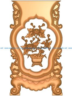 Table and chair pattern chrysanthemum A002689 wood carving file stl for Artcam and Aspire jdpaint free vector art 3d model download for CNC