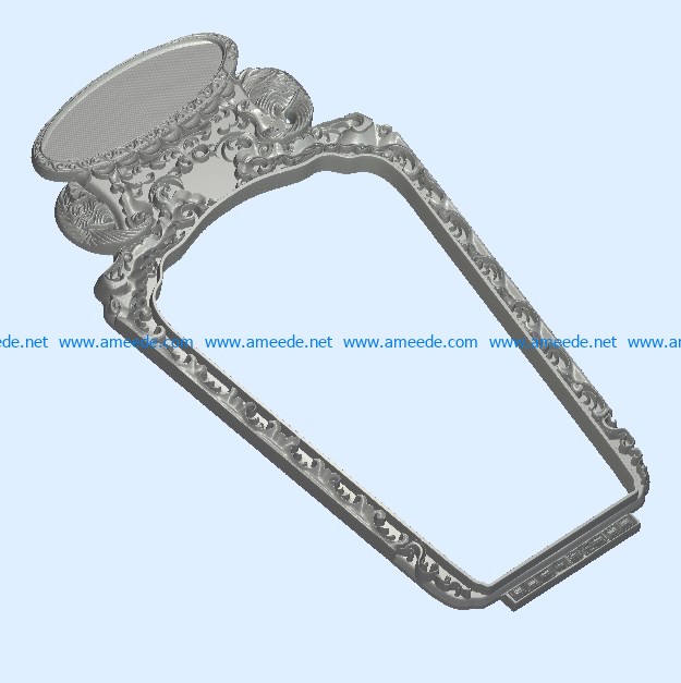 Tea tray A002292 wood carving file stl for Artcam and Aspire jdpaint free vector art 3d model download for CNC