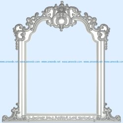 Template frame design A002255 wood carving file stl for Artcam and Aspire jdpaint free vector art 3d model download for CNC