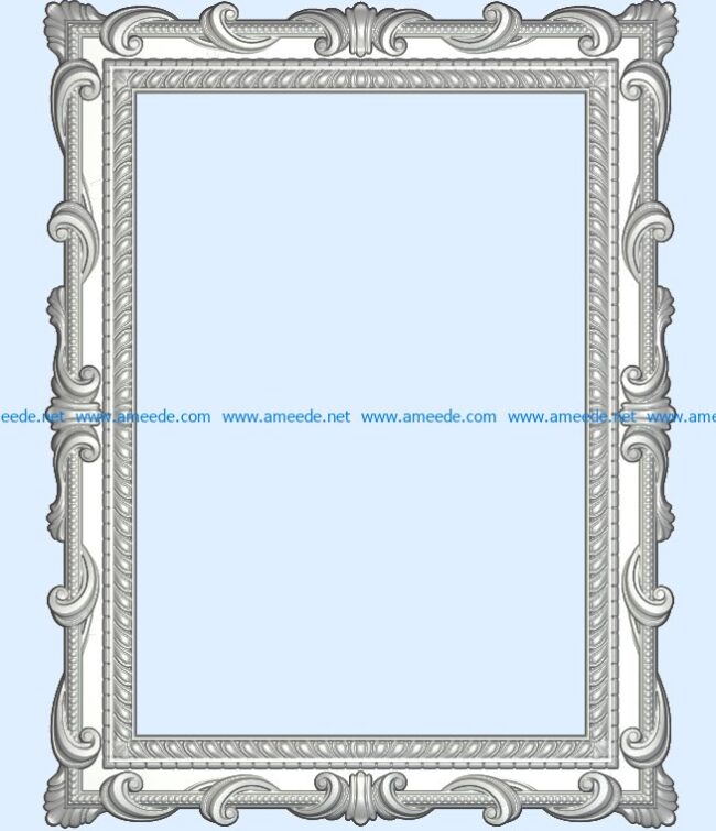 Template frame design A002263 file free vector art 3d model download for CNC