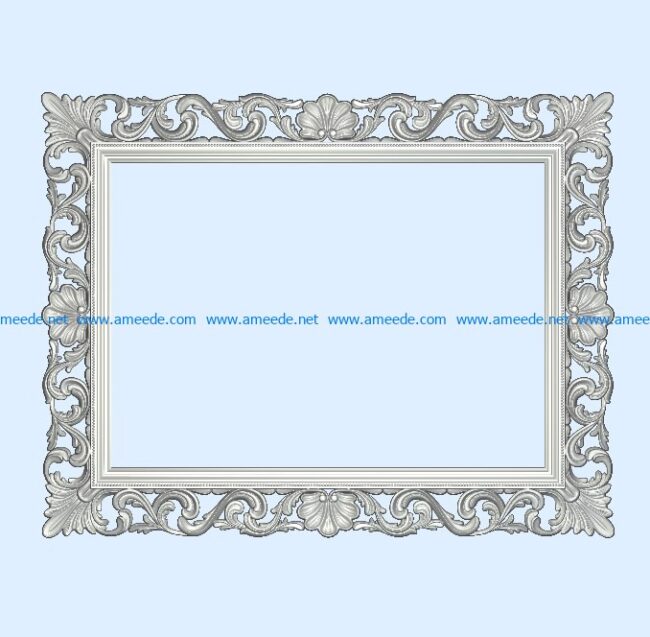 Template frame design A002274 file free vector art 3d model download for CNC
